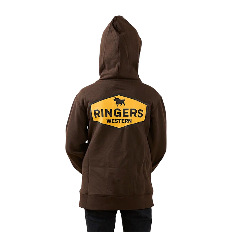 Ringers Western Kid’s Servo Hoodie - Charcoal