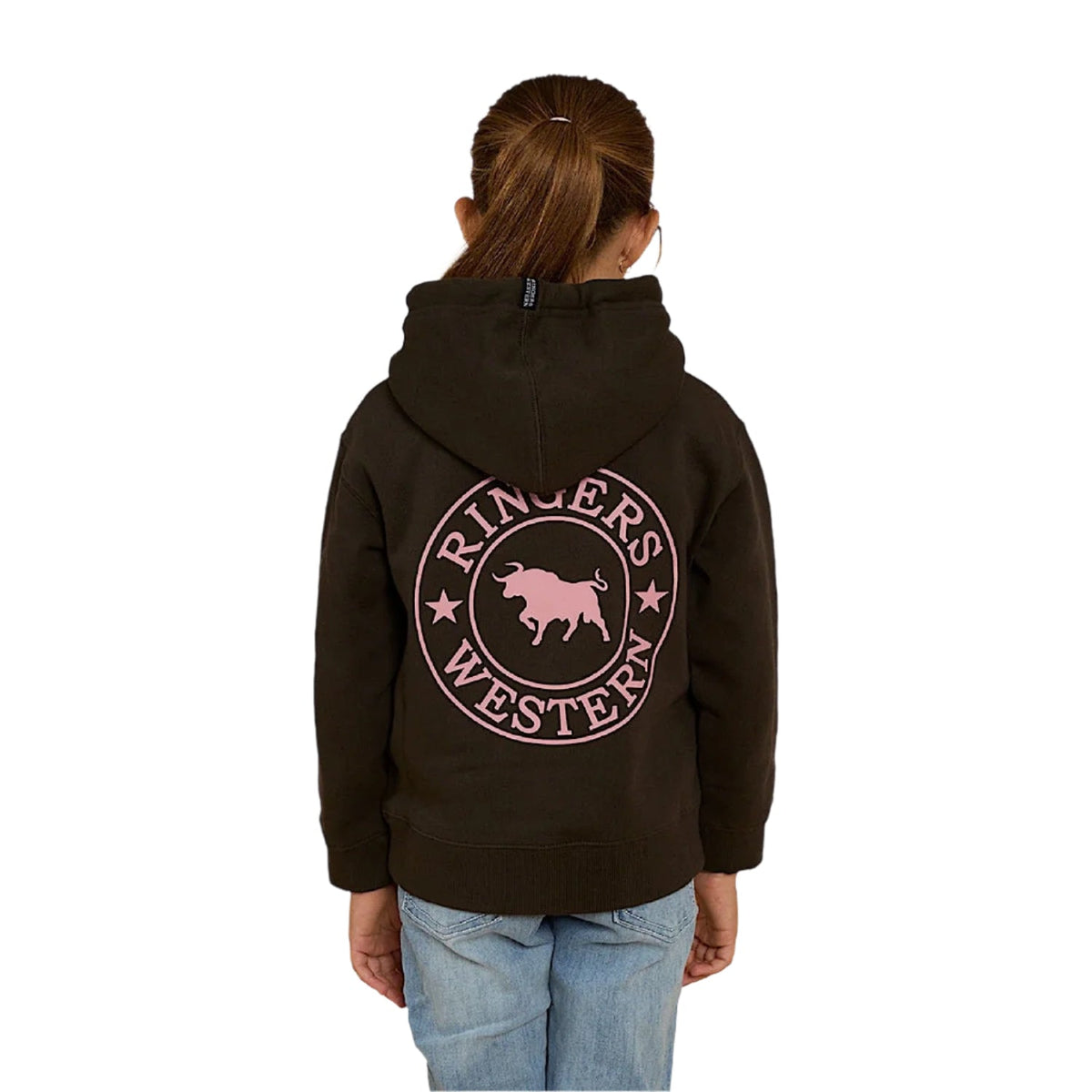 Ringers Western Kid’s Signature Bull Hoodie - Charcoal / Rosey