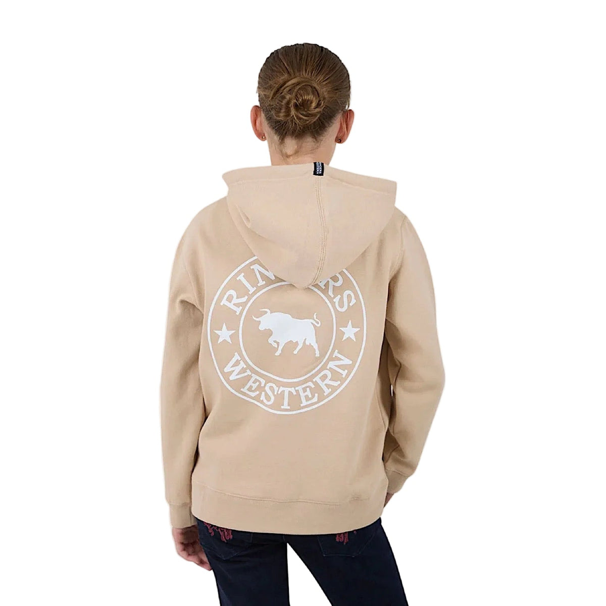 Ringers Western Kids Signature Bull Hoodie - Dark Sand