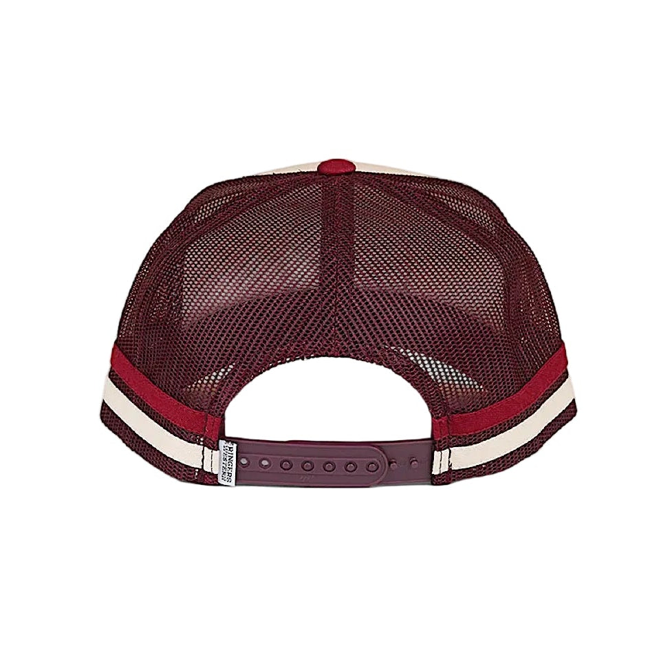 Ringers Western McCoy Origin Trucker Cap - Maroon/Off White