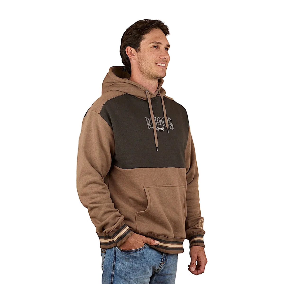 Ringers Western Men’s Barrow Creek Pullover Hoodie - Mushroom