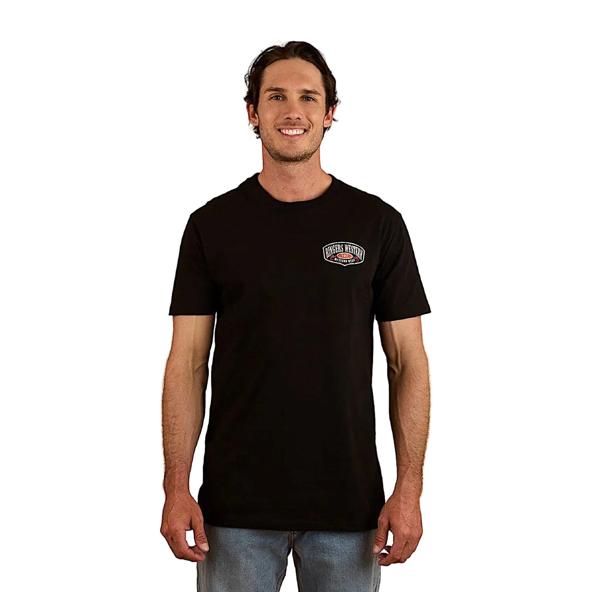 Ringers Western Men’s Bars Best Stock Fit T-Shirt - Black