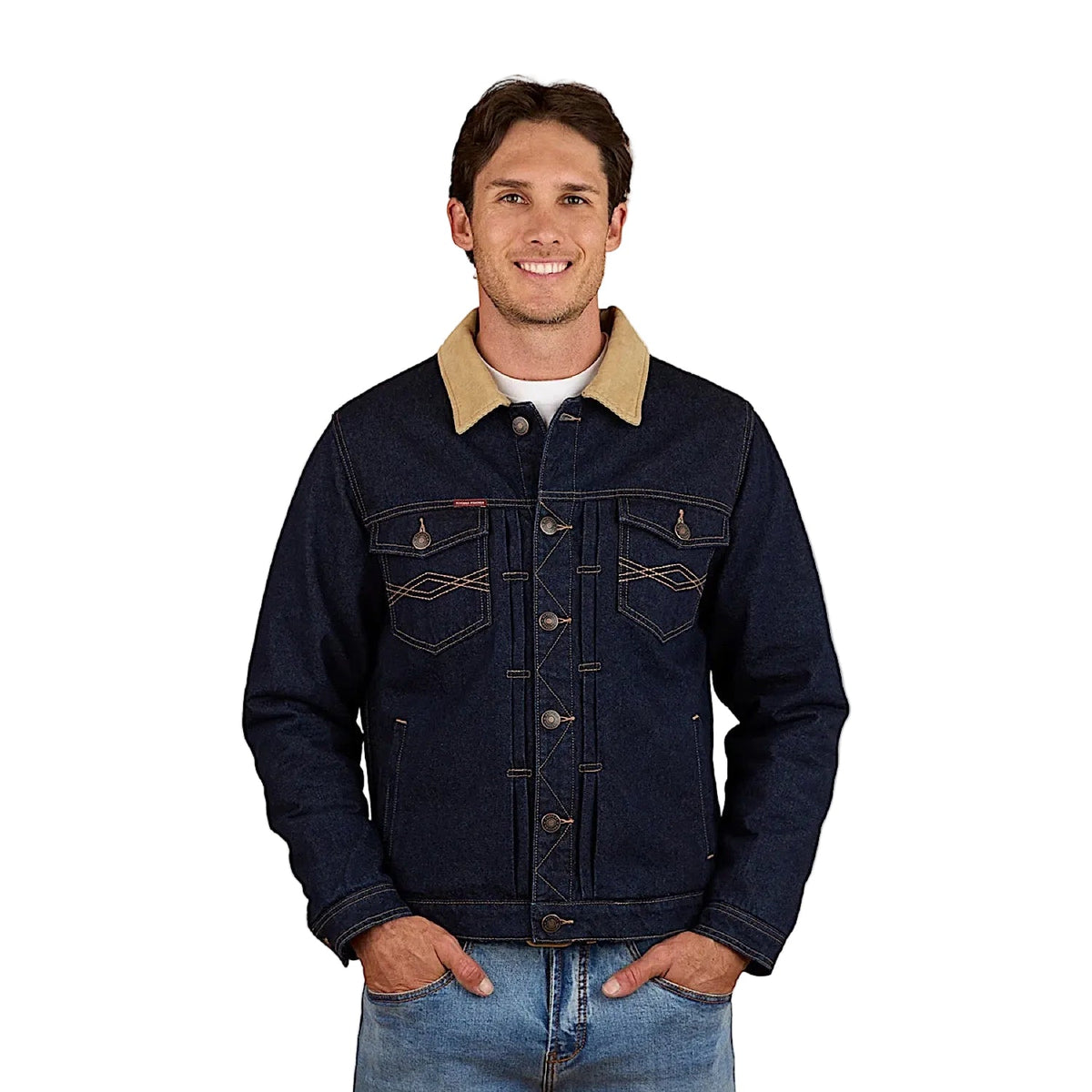 Ringers Western Men’s Devonport Denim Trucker Jacket - Raw Denim