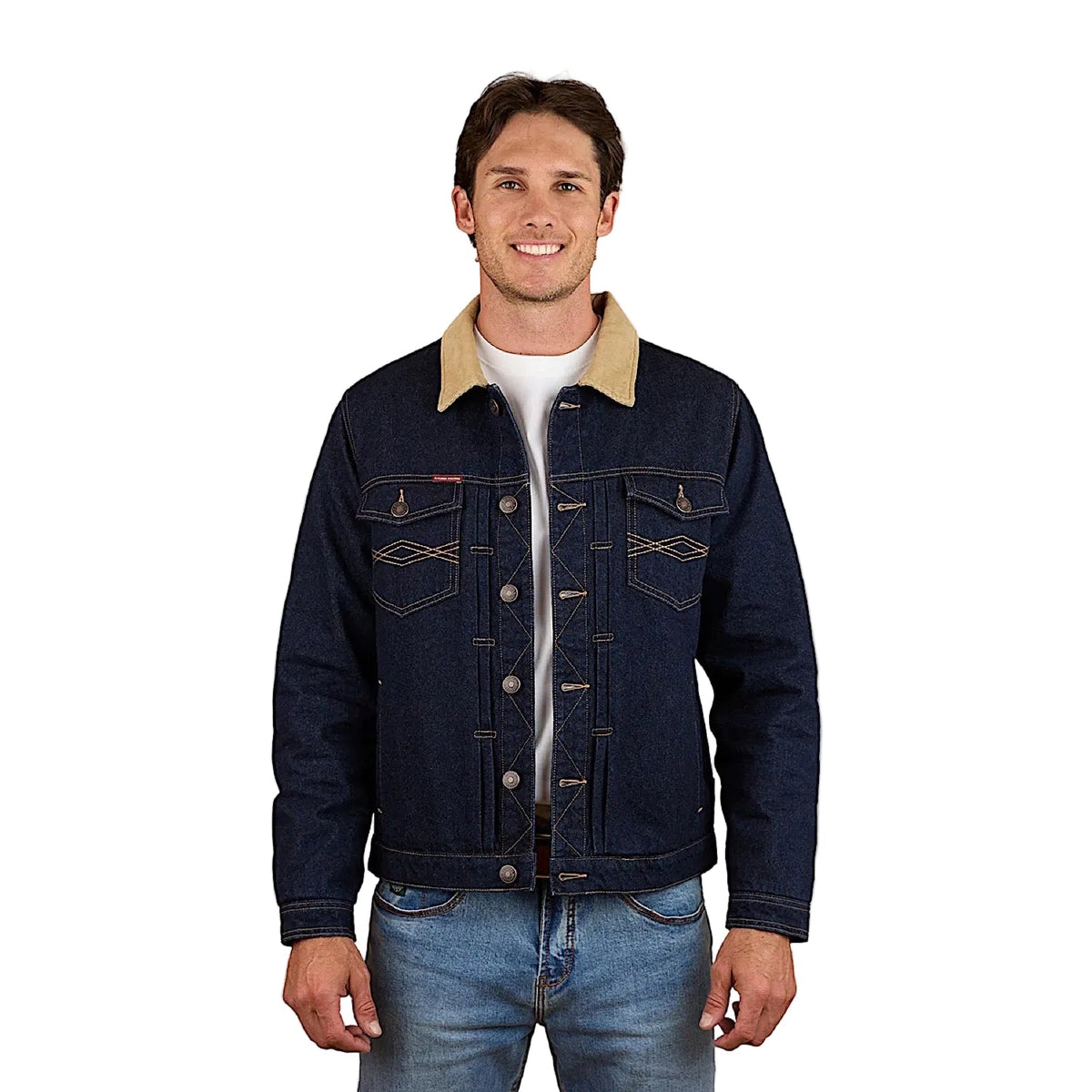 Ringers Western Men’s Devonport Denim Trucker Jacket - Raw Denim