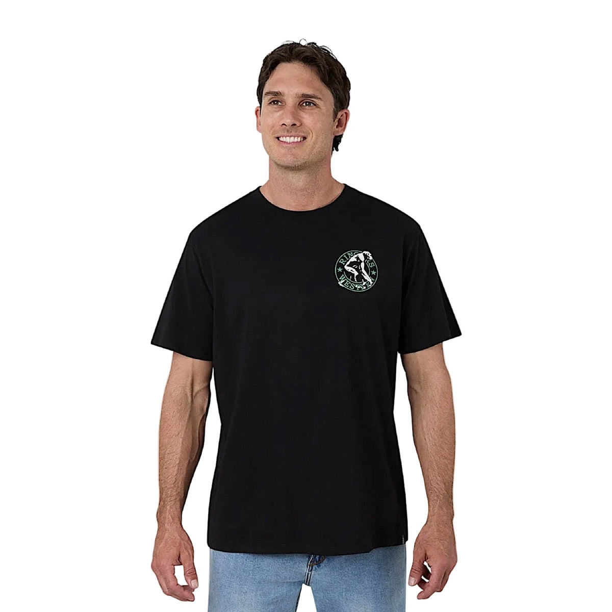 Ringers Western Men’s Evolution of the Cowboy Loose Fit T-Shirt - Black
