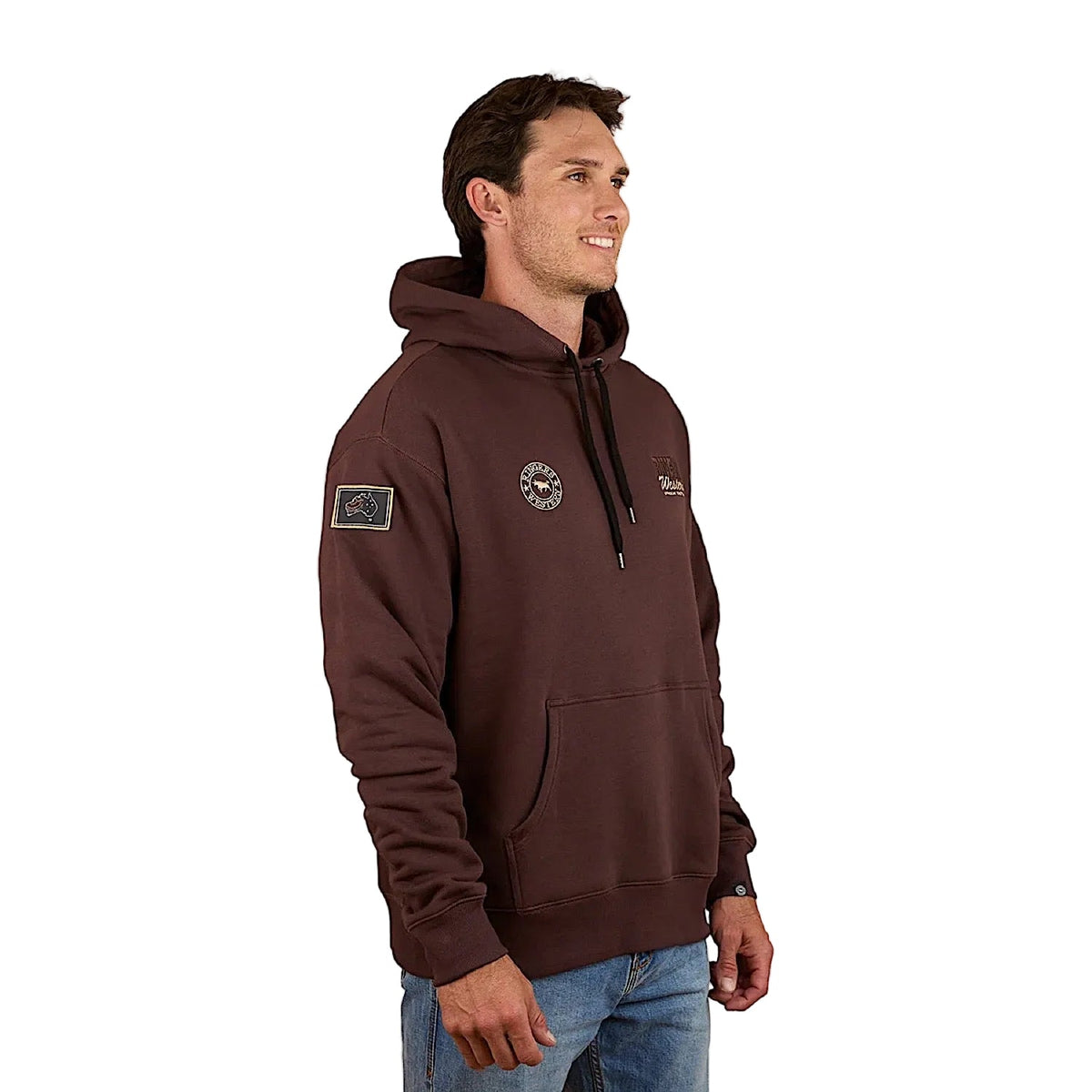 Ringers Western Men’s Garbala Oversized Hoodie - Dark Chocolate