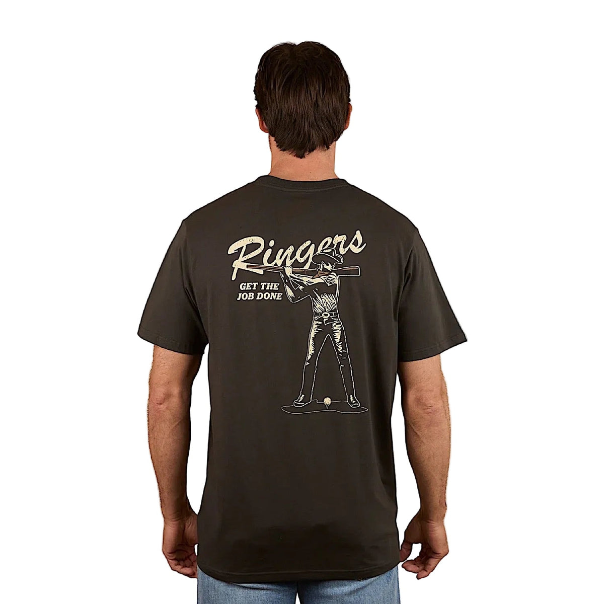 Ringers Western Men’s Get The Job Done Loose Fit T-Shirt - Charcoal