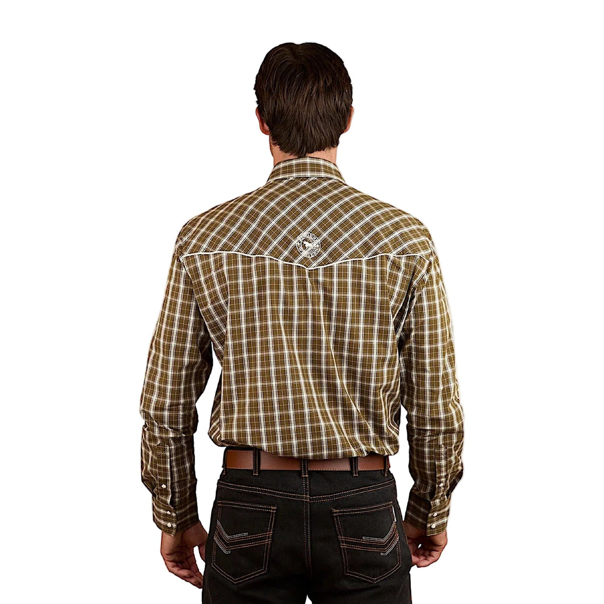 Ringers Western Men’s Greenhide Western Shirt - Olive