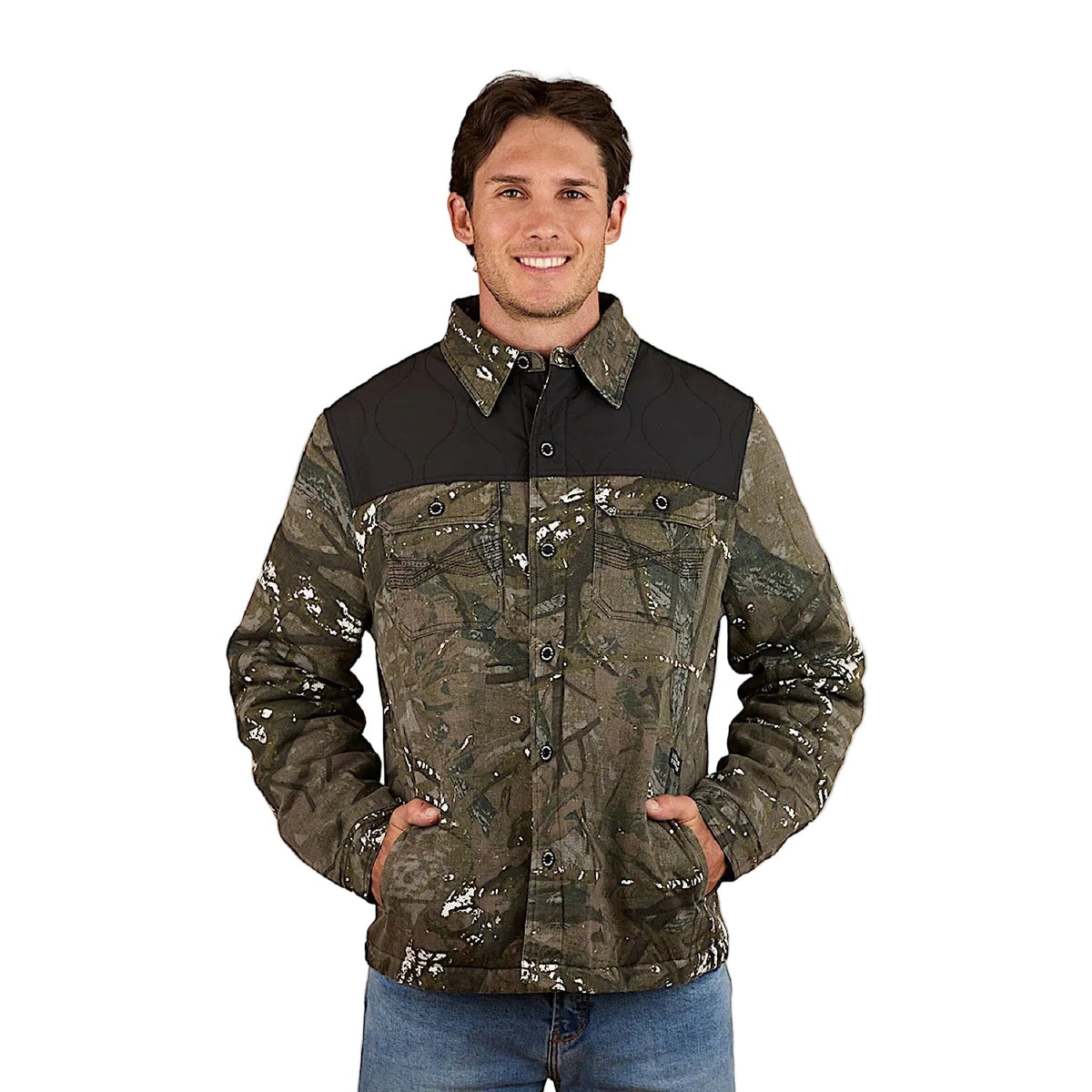 Ringers Western Men’s Highfields Jacket - Black Camo