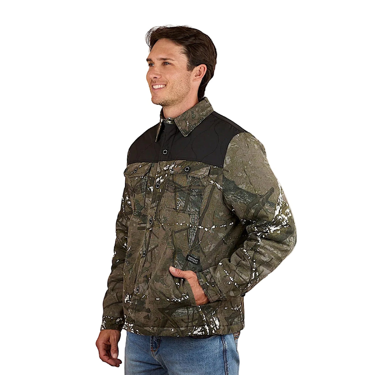 Ringers Western Men’s Highfields Jacket - Black Camo