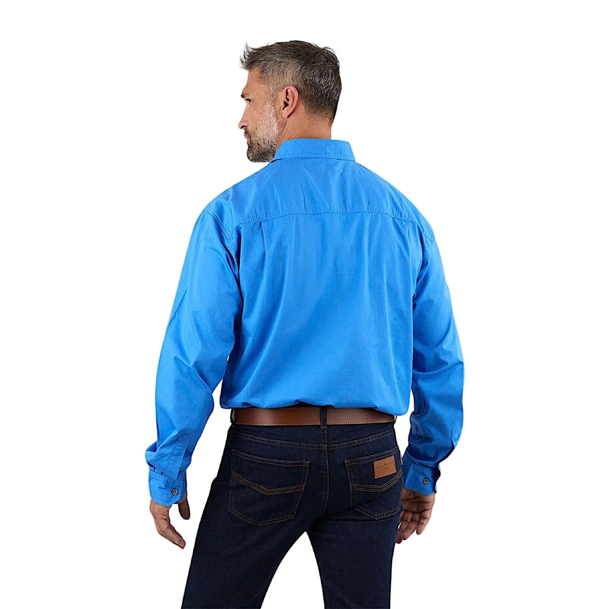 Ringers Western Men’s King River Full Button Work Shirt - Blue