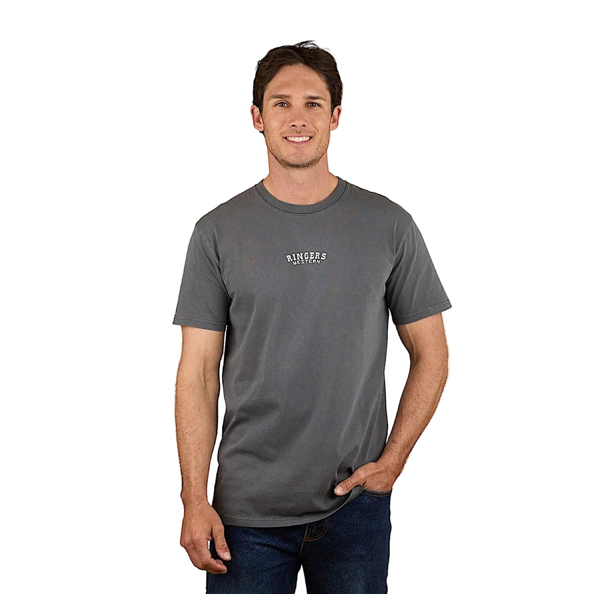 Ringers Western Men’s Lone Rider Stock Fit T-Shirt - Washed Black