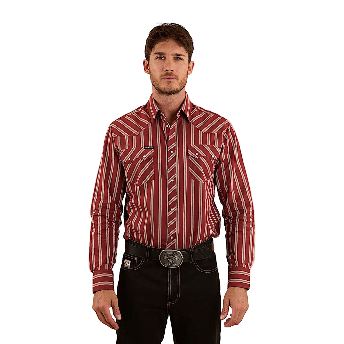 Ringers Western Men’s Mapleton Western Dress Shirt - Cedar