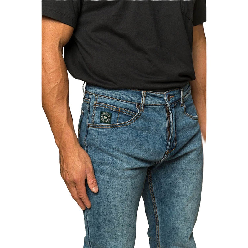 Ringers Western Men’s Muster Slim Straight Fit Jean - Mid Wash Blue