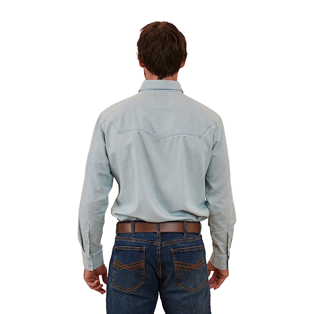 Ringers Western Men’s Neilsen Western Dress Shirt - Chambray