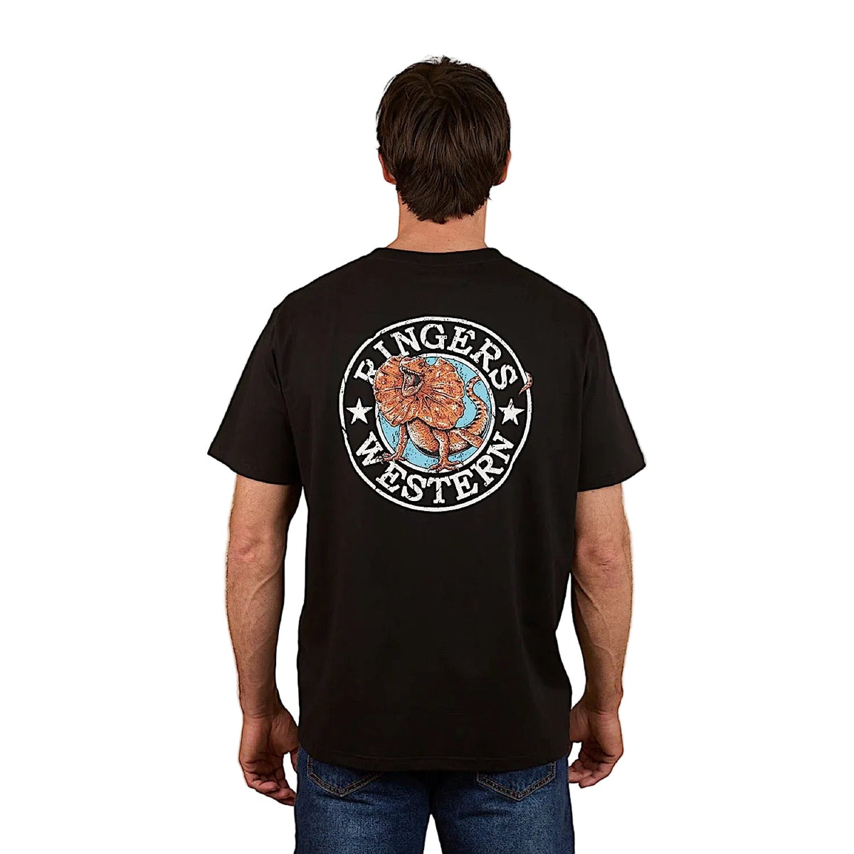 Ringers Western Men’s Outta Towner Loose Fit T-Shirt - Black