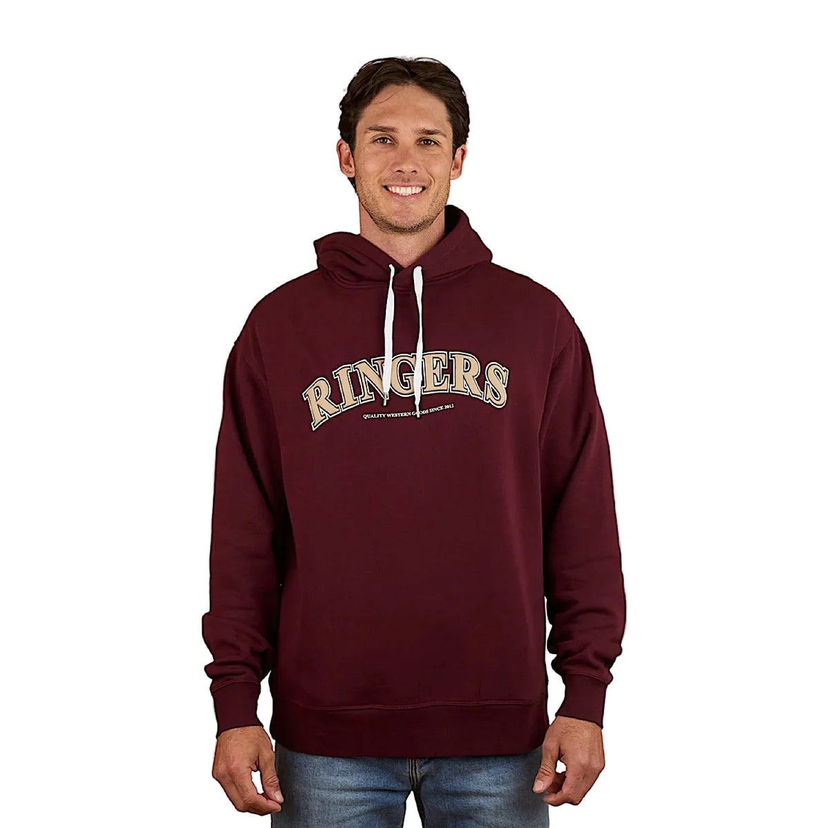 Ringers Western Men’s Princeton Hoodie - Washed Cabernet