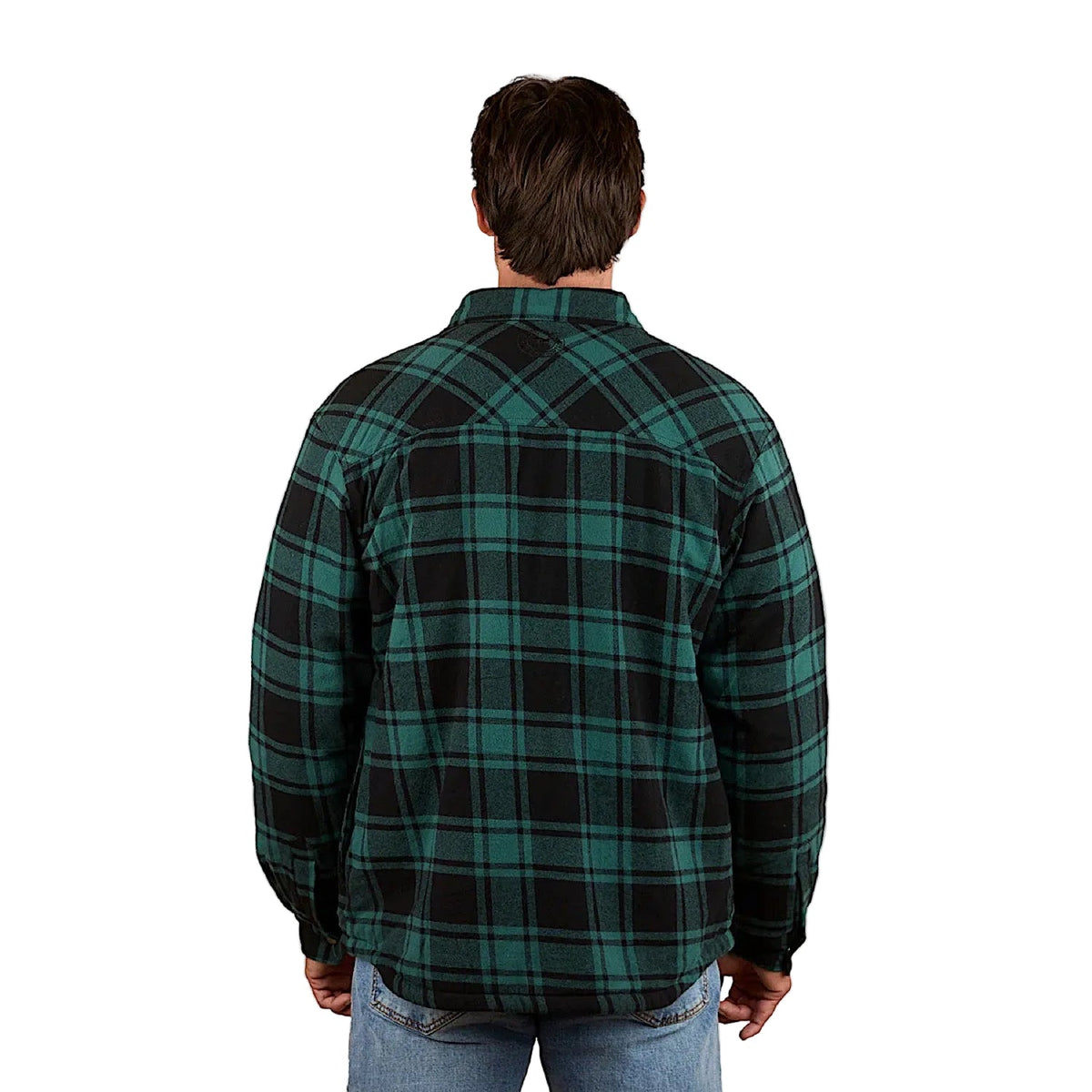 Ringers Western Men’s Sawyer Sherpa Flannel - Pine/Charcoal