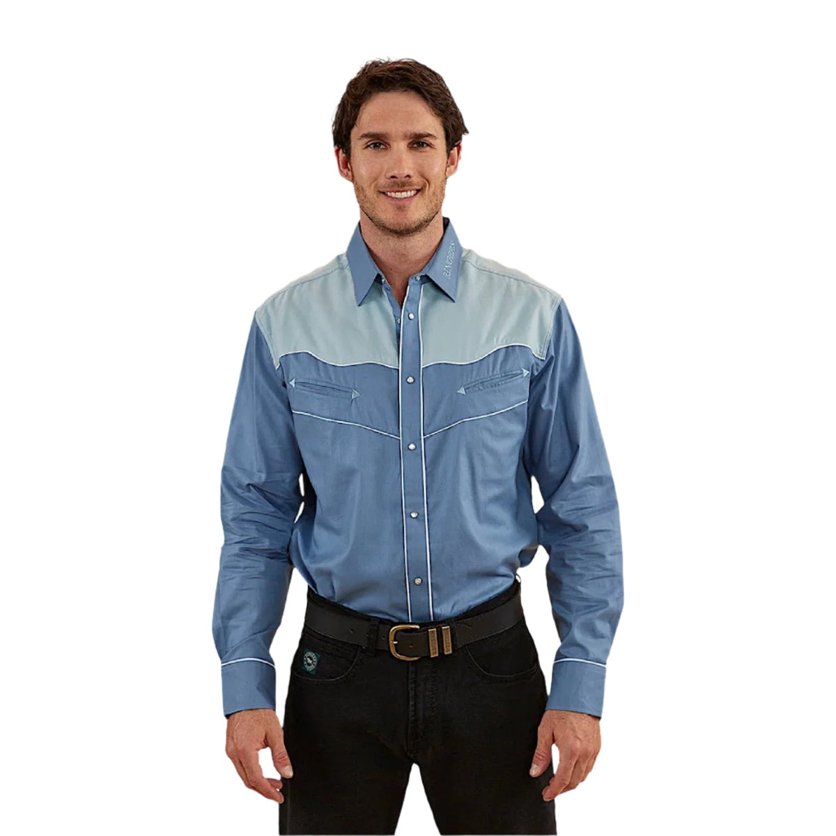 Ringers Western Men’s Western Shirt - Blue