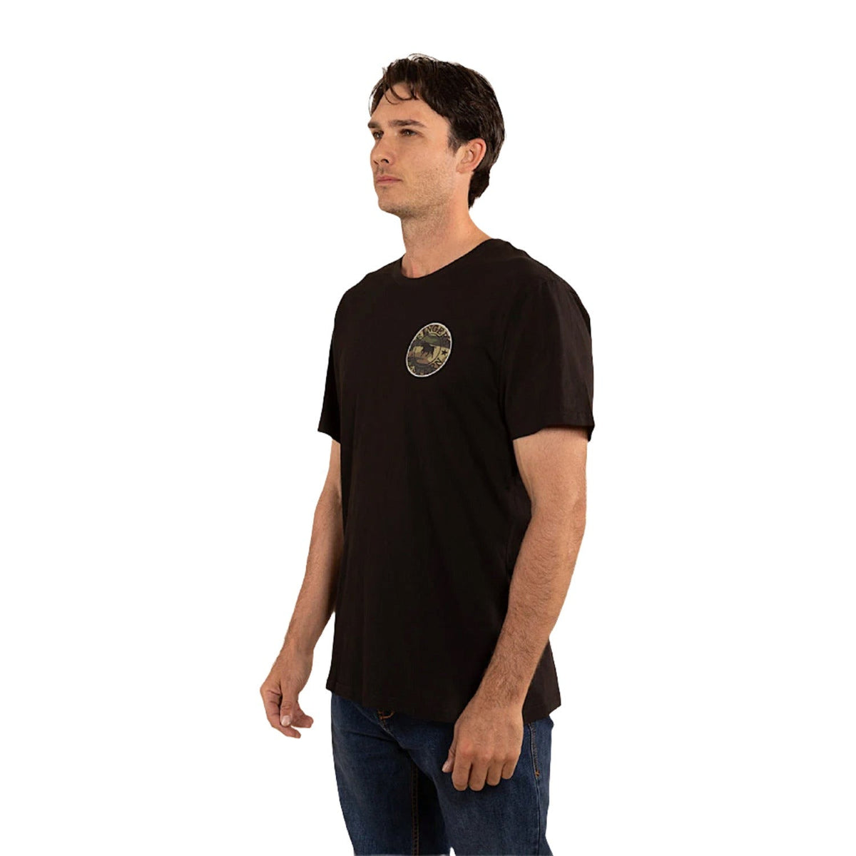 Ringers Western Men’s Signature Bull Loose T-Shirt - Black/Camo