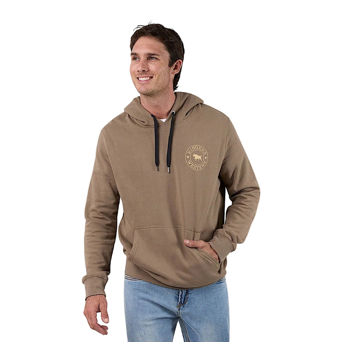 Ringers Western Men’s Signature Bull Pullover Hoodie - Mushroom