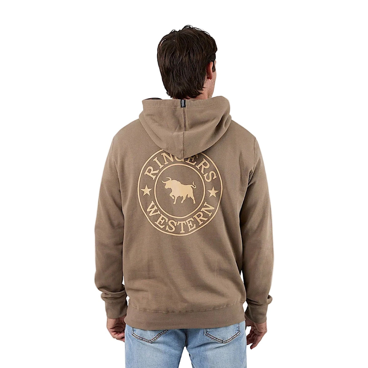 Ringers Western Men’s Signature Bull Pullover Hoodie - Mushroom