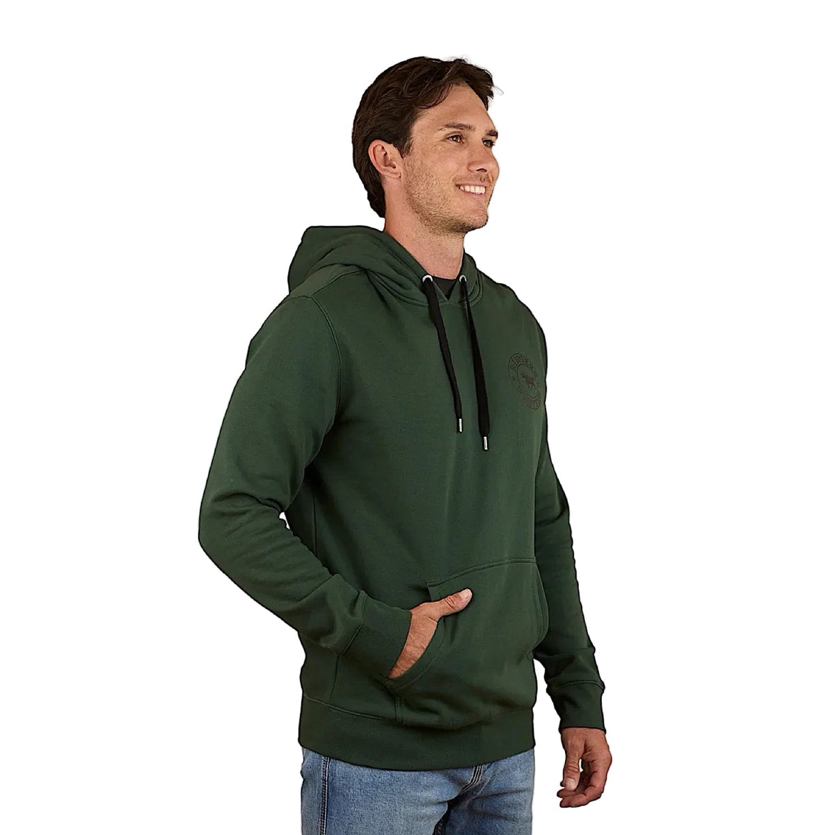 Ringers Western Men’s Signature Bull Pullover Hoodie - Pine