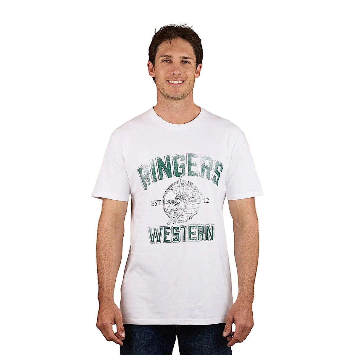 Ringers Western Men’s Western State Stock Fit T-Shirt - White