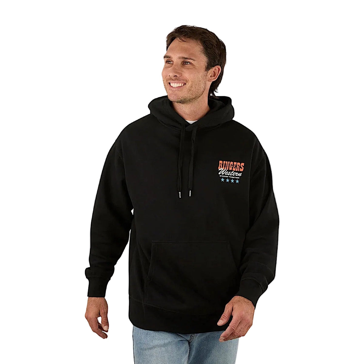 Ringers Western Men’s Stickin Together Hoodie - Black