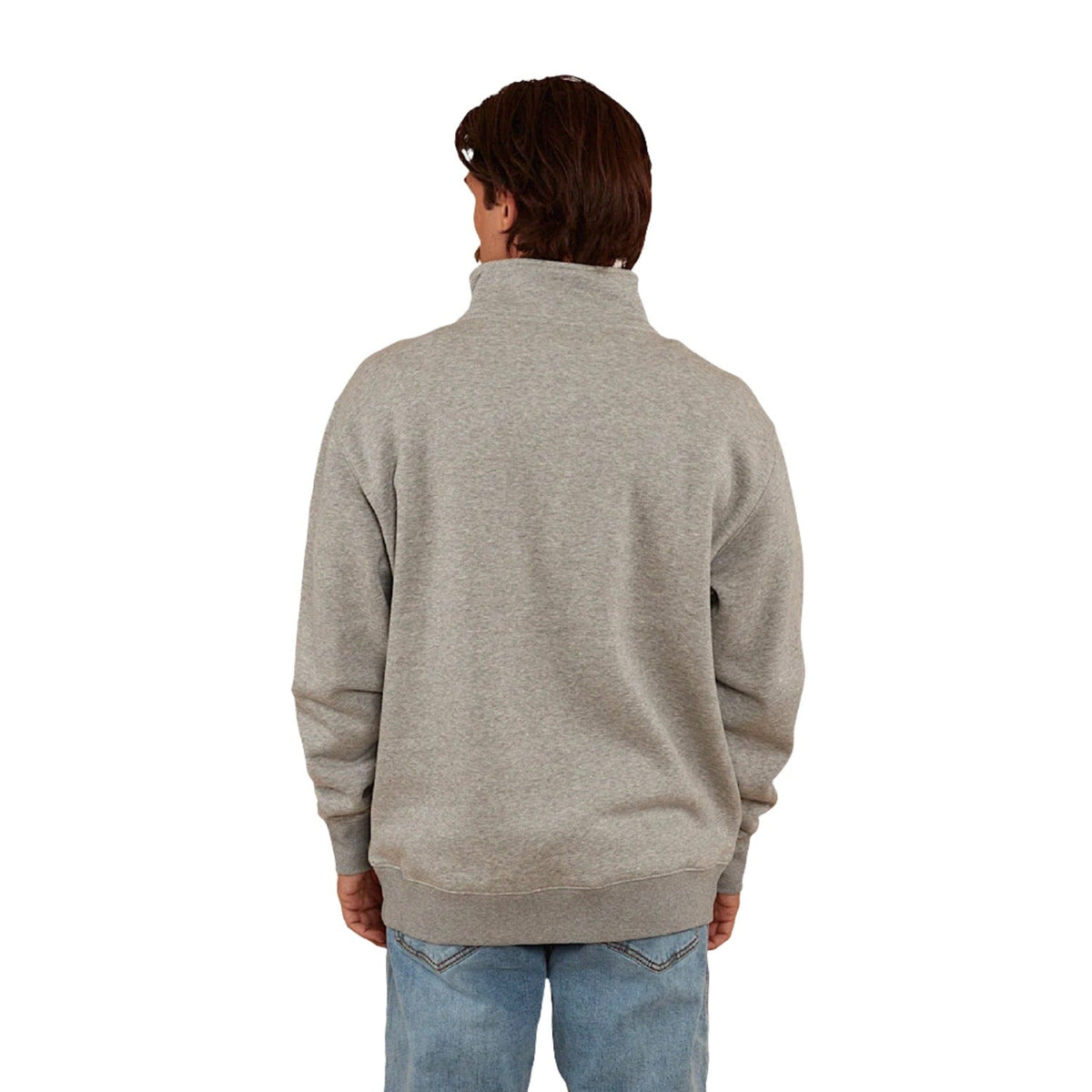Ringers Western Men’s Strand 1/4 Zip Crew - Grey Marle