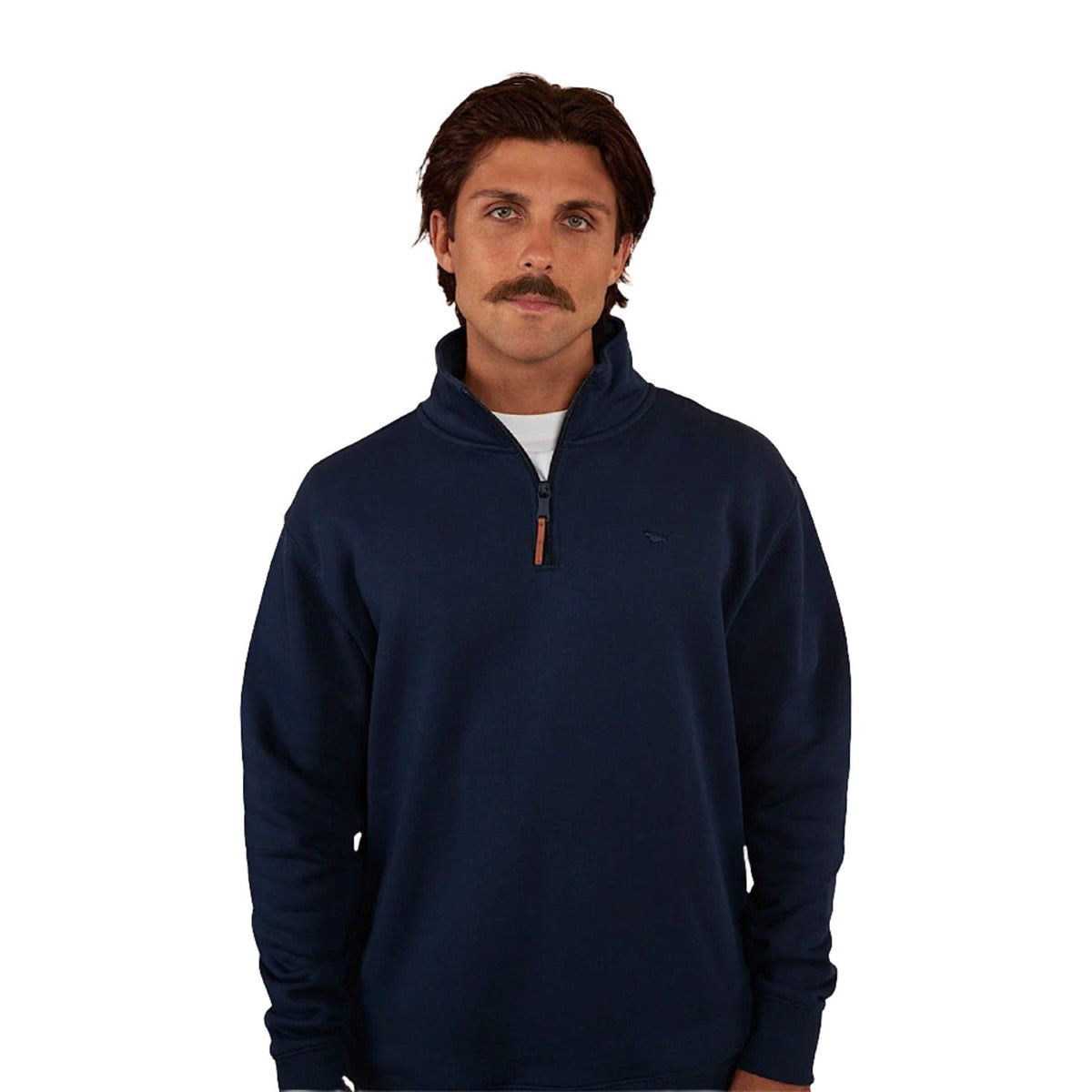 Ringers Western Men’s Strand 1/4 Zip Crew - Navy