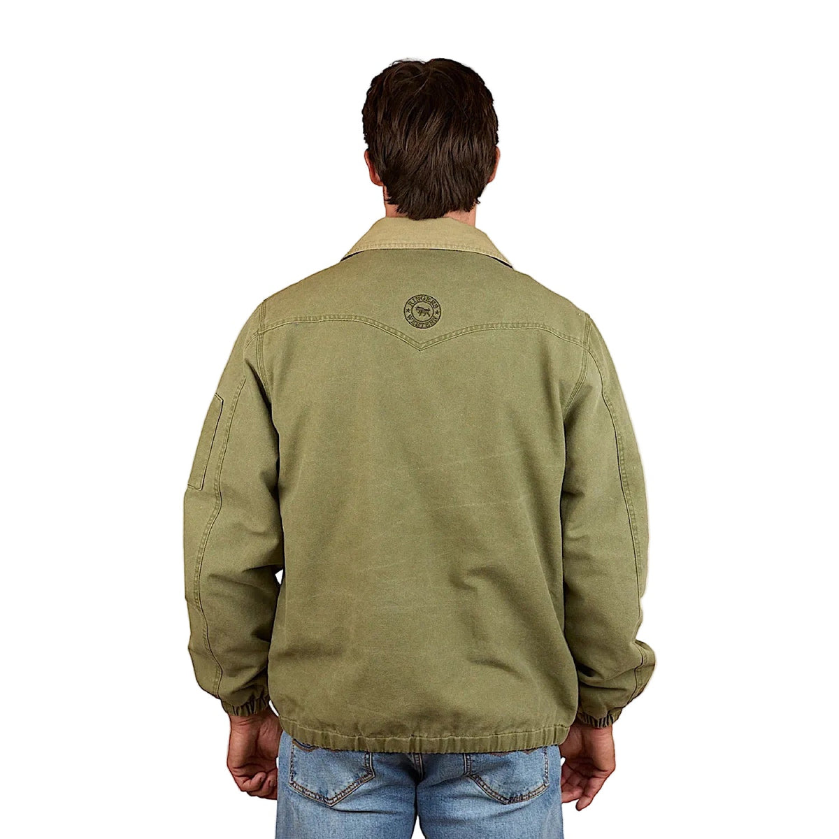 Ringers Western Men’s Suffolk Western Bomber Jacket - Military Green