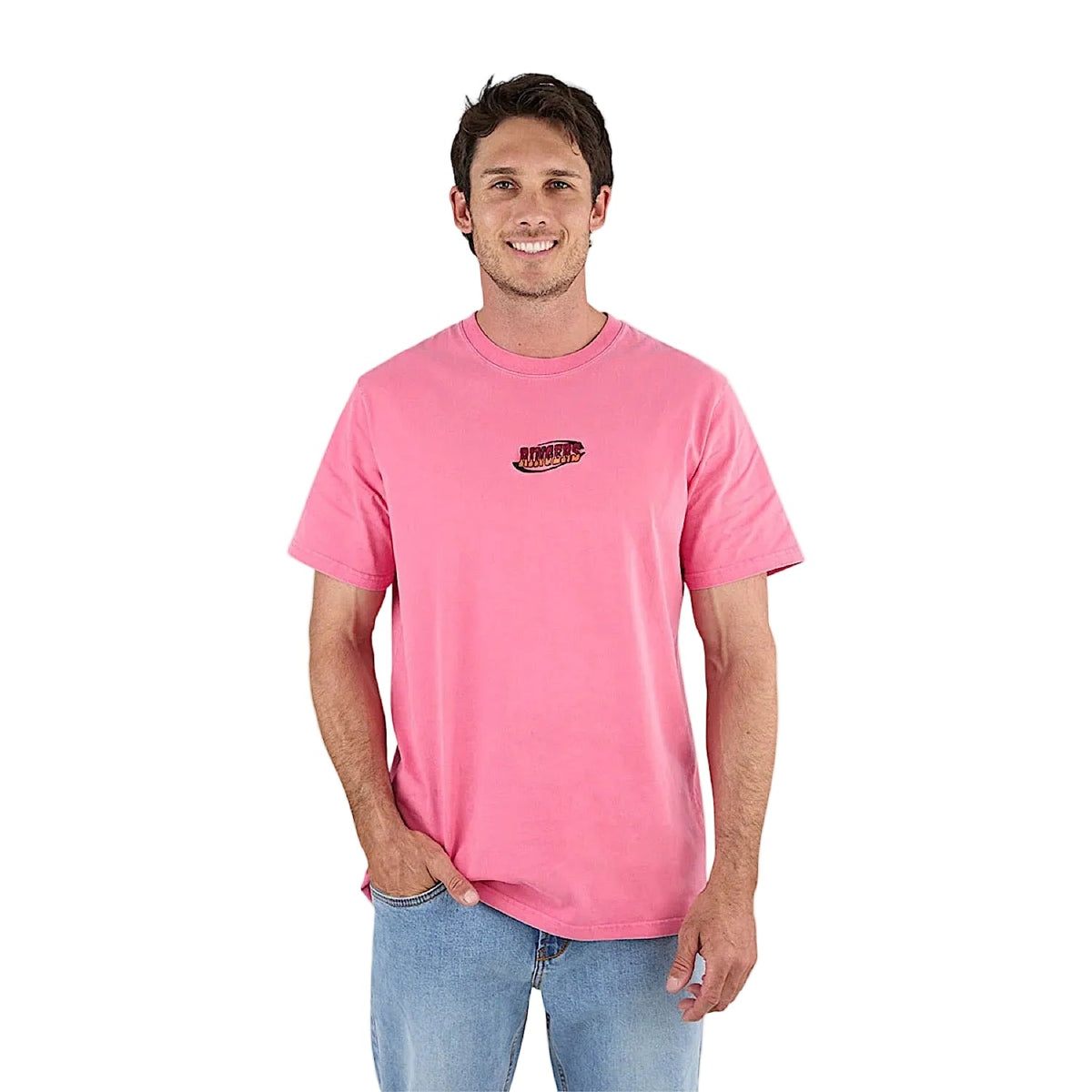 Ringers Western Men’s The Pick Up Loose Fit T-Shirt - Washed Pink