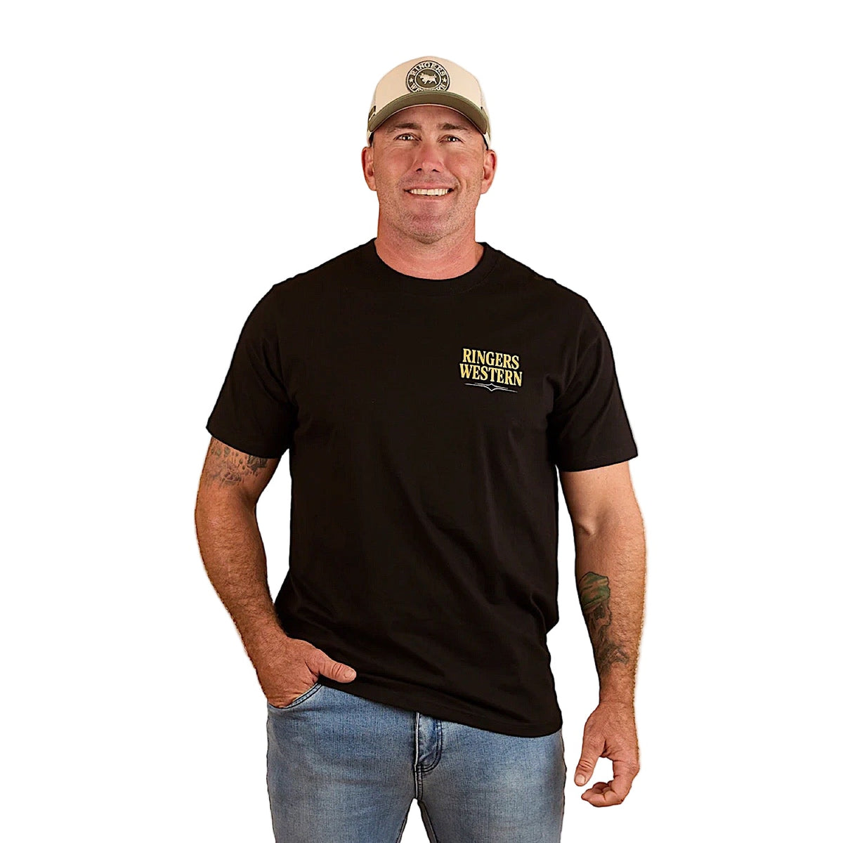 Ringers Western Men’s Workhorse Loose Fit T-Shirt - Black