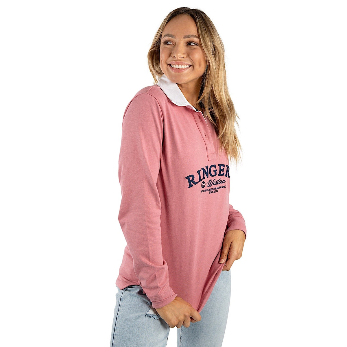 Ringers Western Portland Women’s Rugby Jersey - Rosey Pink