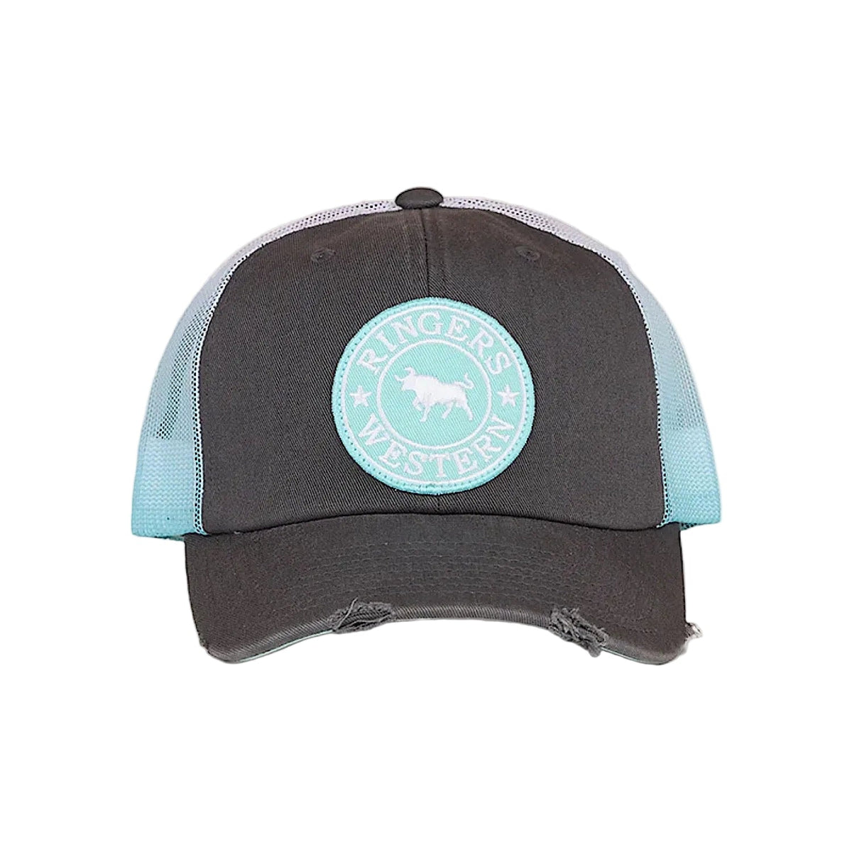 Ringers Western Quinn Trucker Cap - Charcoal/Mint