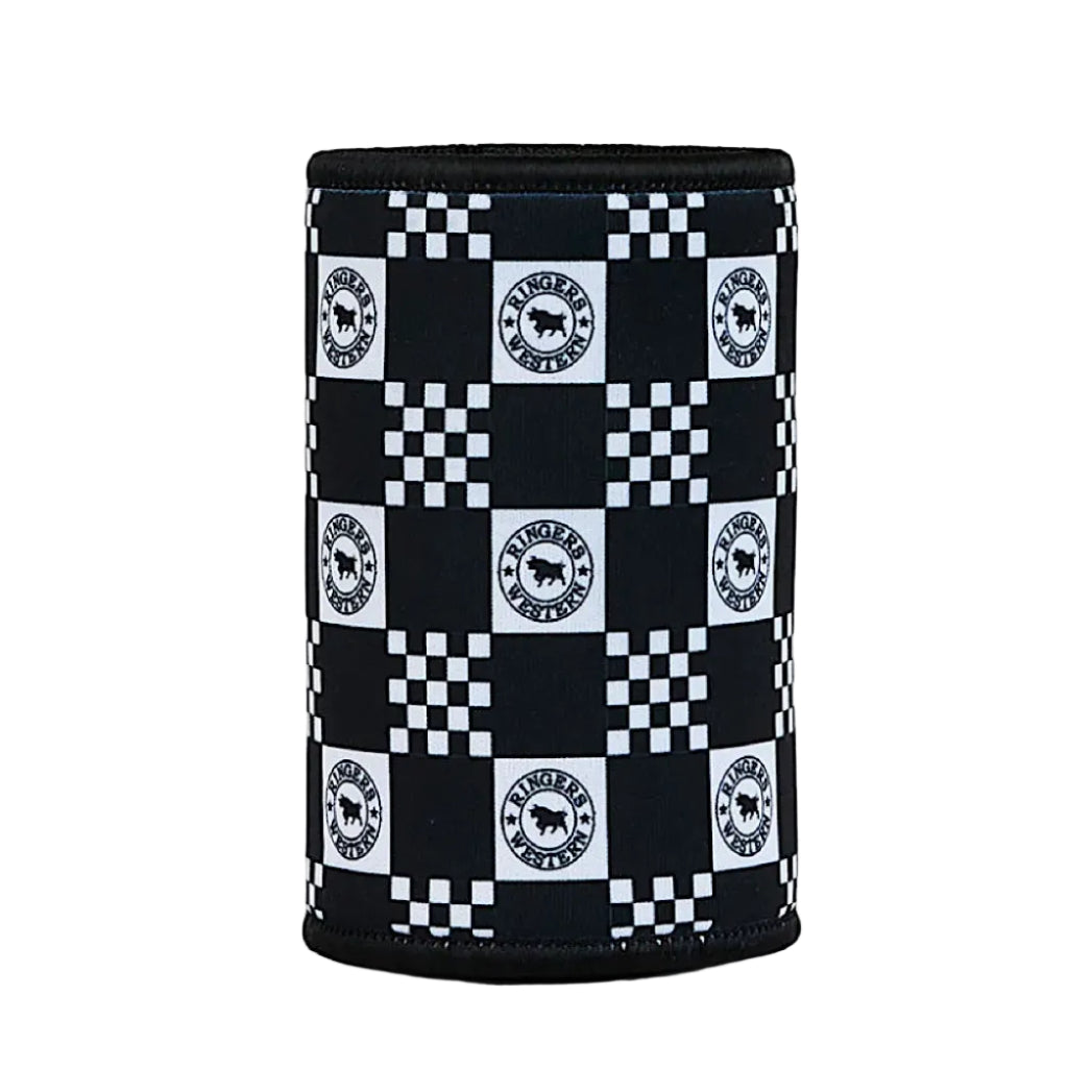 Ringers Western RW Check Stubby Cooler - Navy