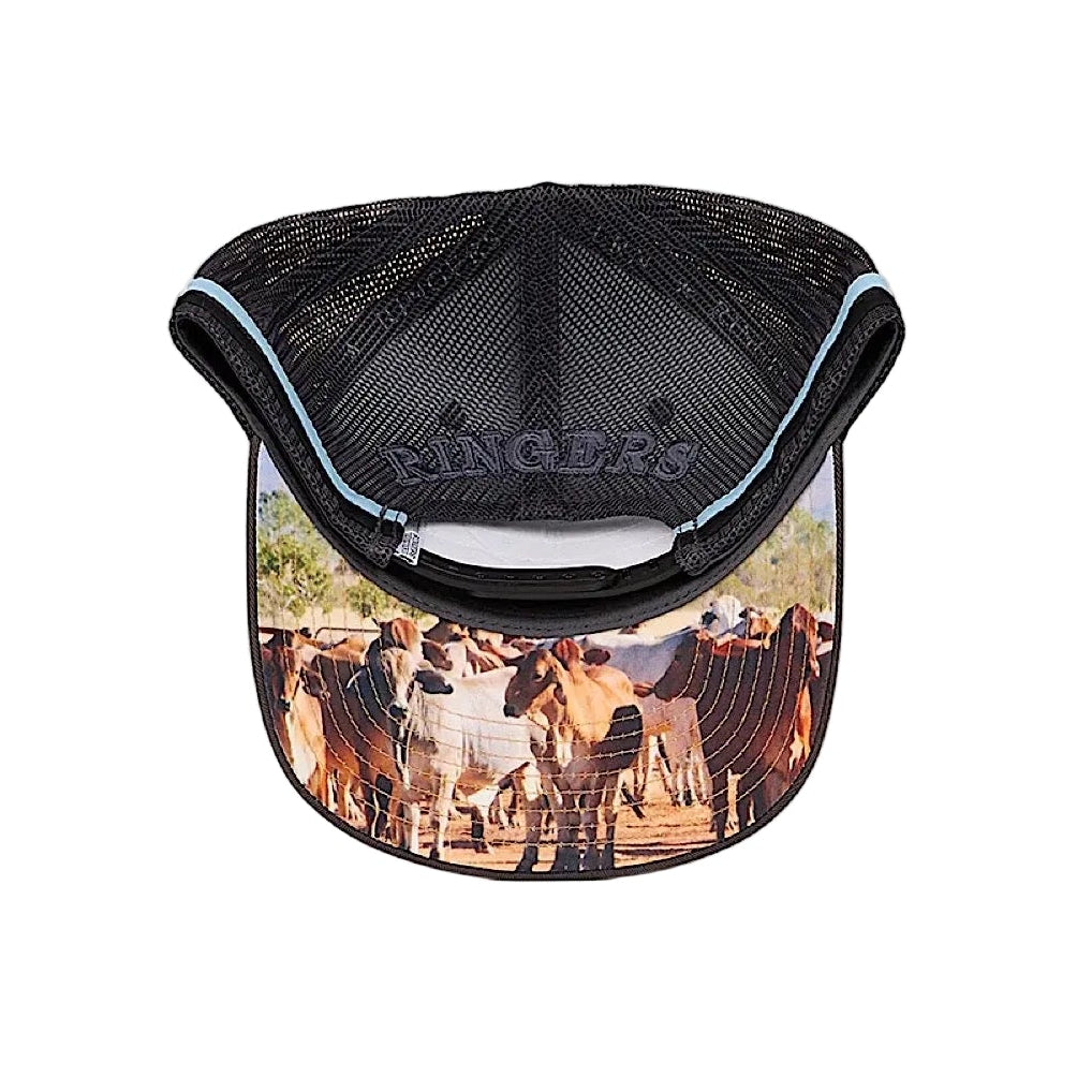 Ringers Western Stickin Together Deep Fit Trucker Cap - Charcoal/Blue