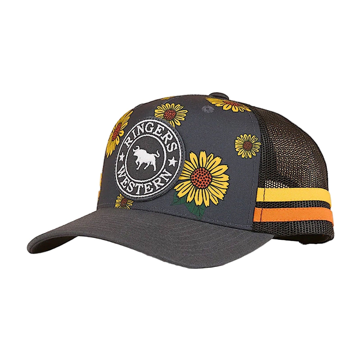 Ringers Western Sunflowers Trucker Cap - Black/Multi