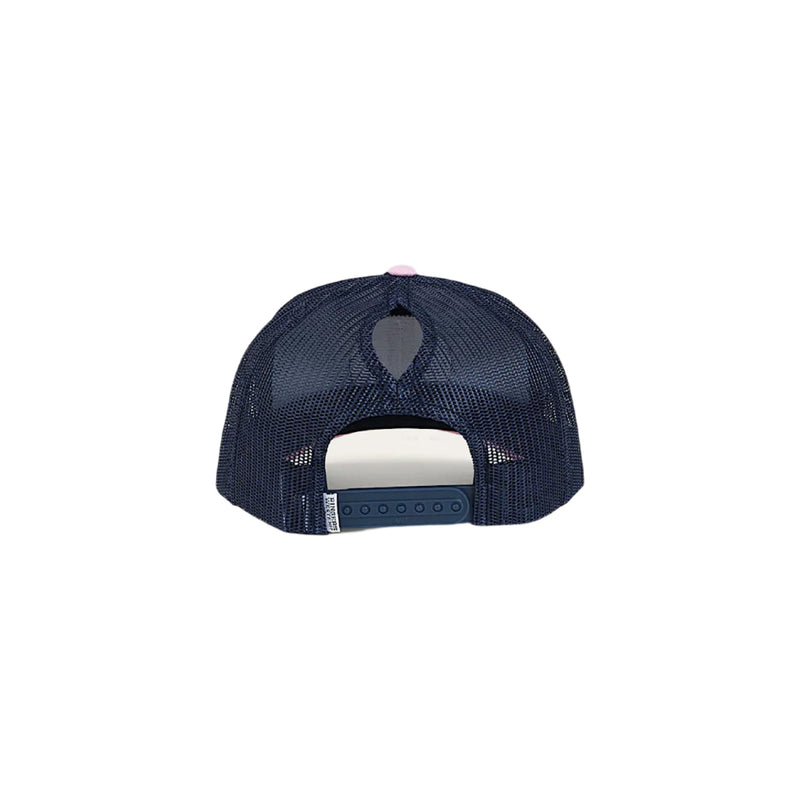 Ringers Western Tara Ponytail Trucker Cap - Navy/Pastel Pink