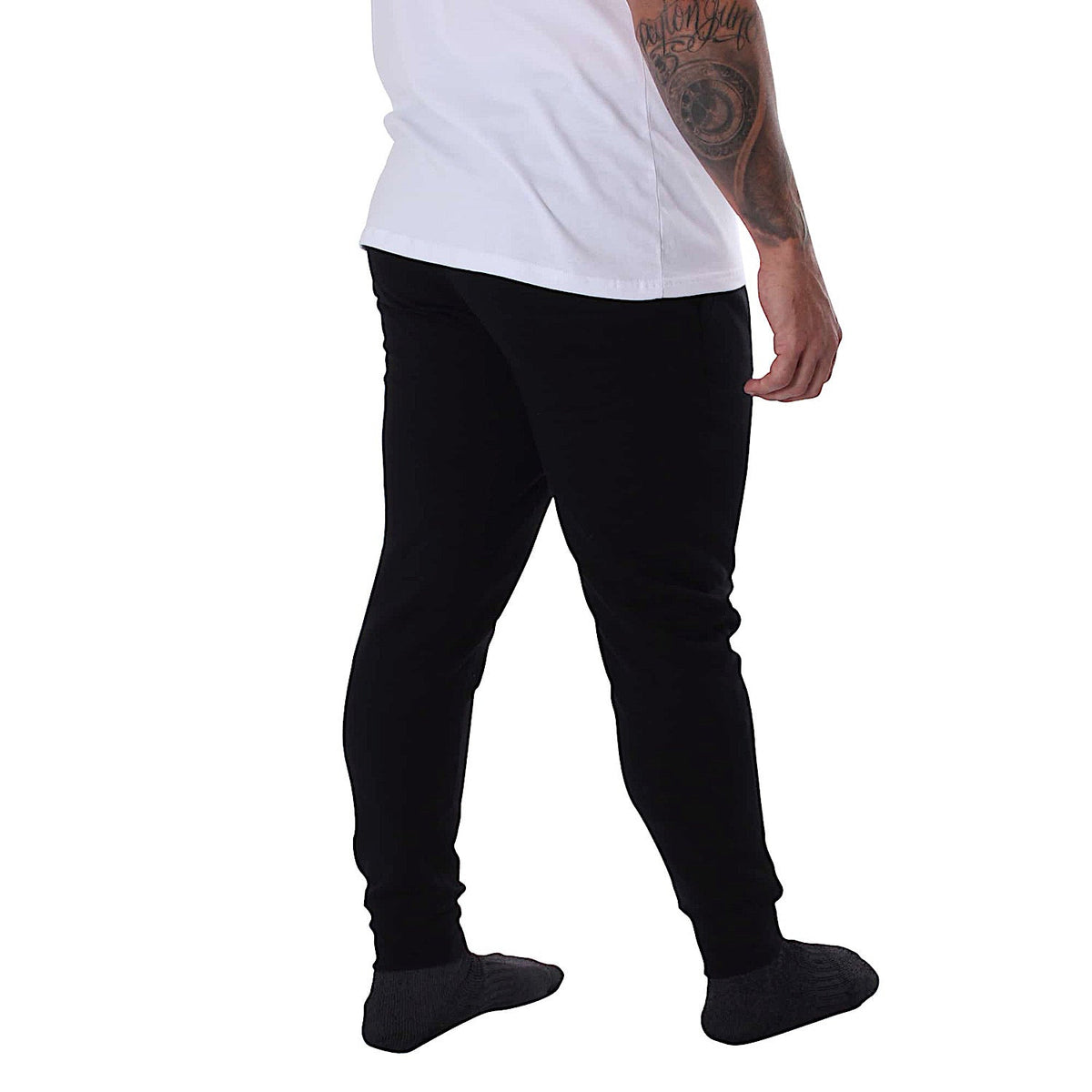 Ringers Western Texas Men’s Trackpants - Black with White Print