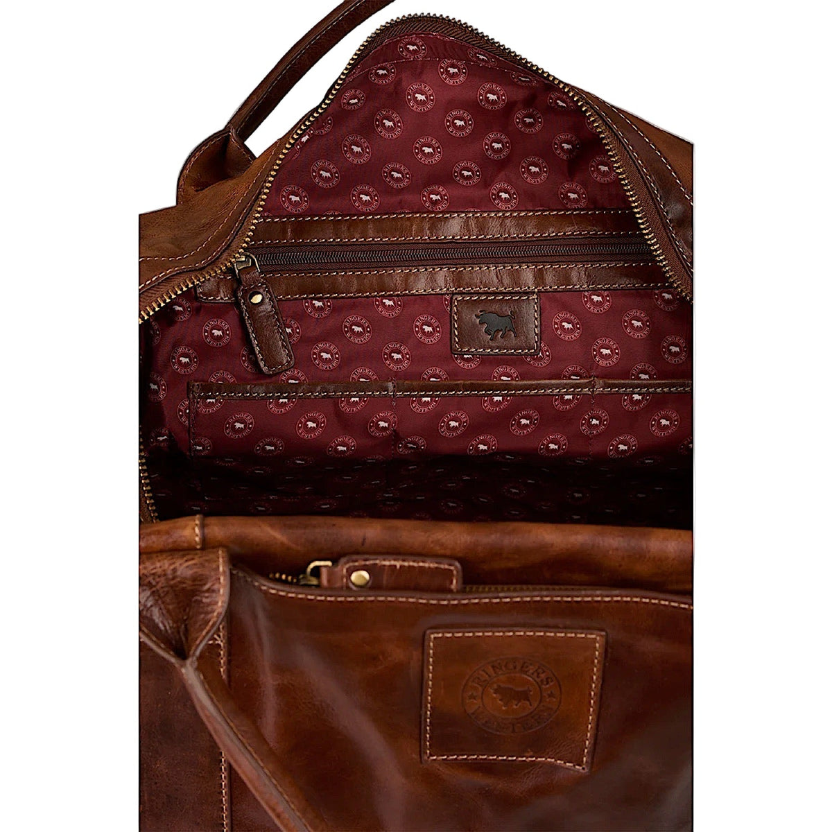 Ringers Western Toro Gino Overnighter Bag - Cognac