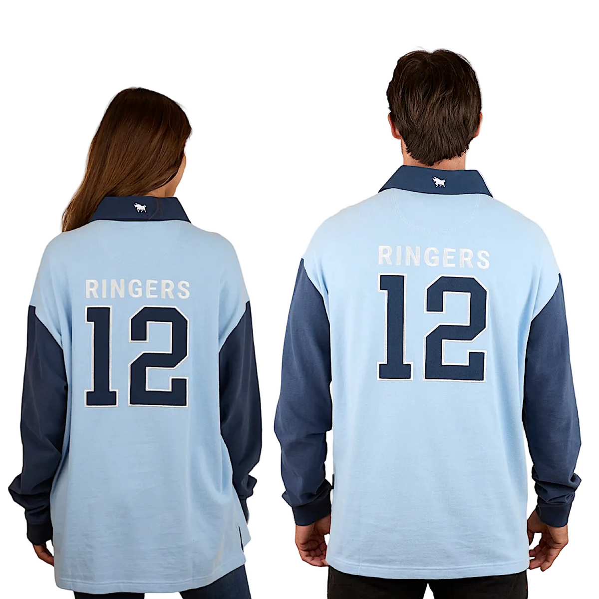 Ringers Western Unisex Stadium Oversized Rugby Jersey - Blue