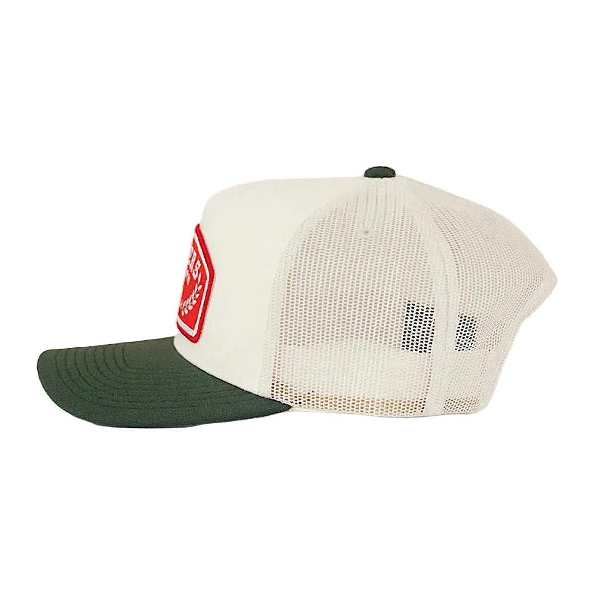 Ringers Western Wheatbelt Wool Trucker Cap - Off White / Pine