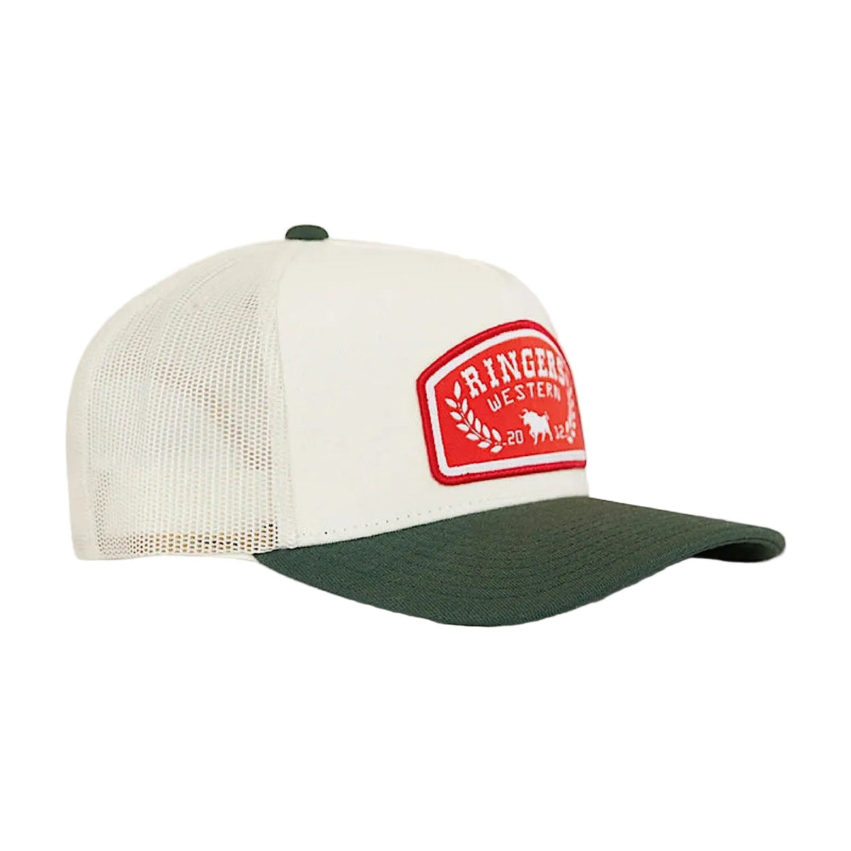 Ringers Western Wheatbelt Wool Trucker Cap - Off White / Pine