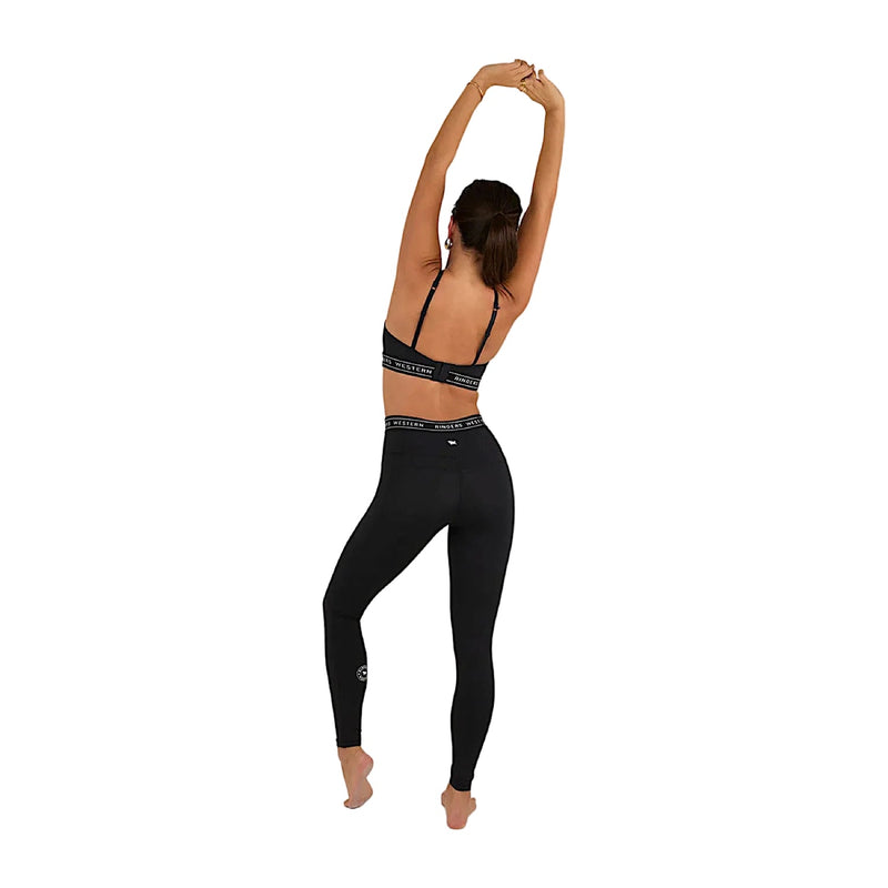 Ringers Western Womens Ringers Active Logo Elastic Pocket Legging - Black