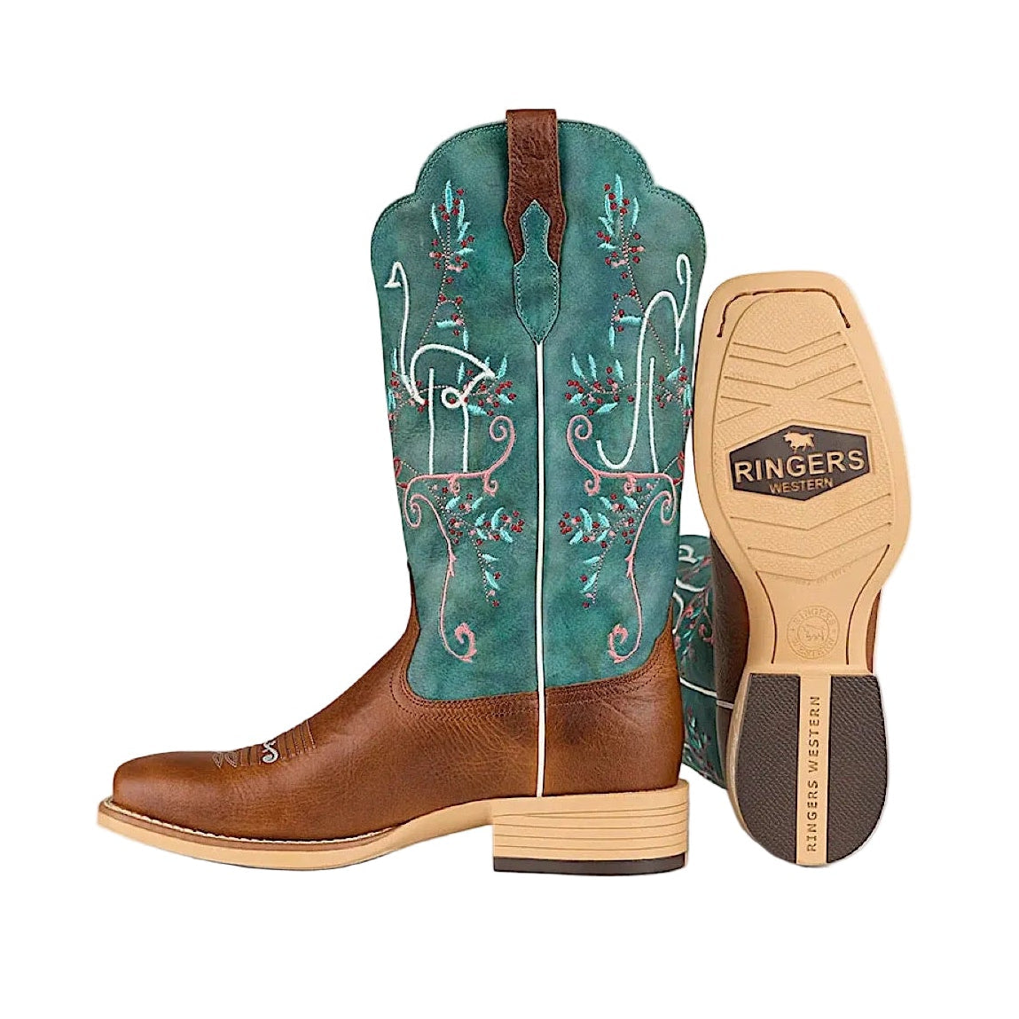 Ringers Western Women’s Alivail Western Boot - Brown/Green