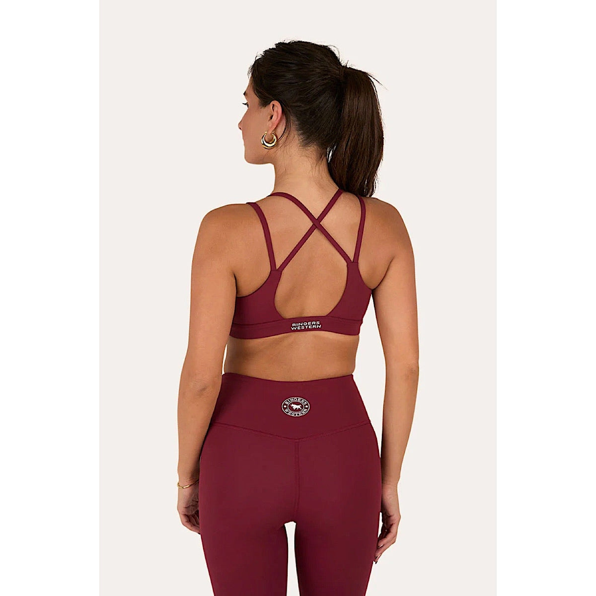 Ringers Western Women’s Anikafit Signature Crop - Cabernet