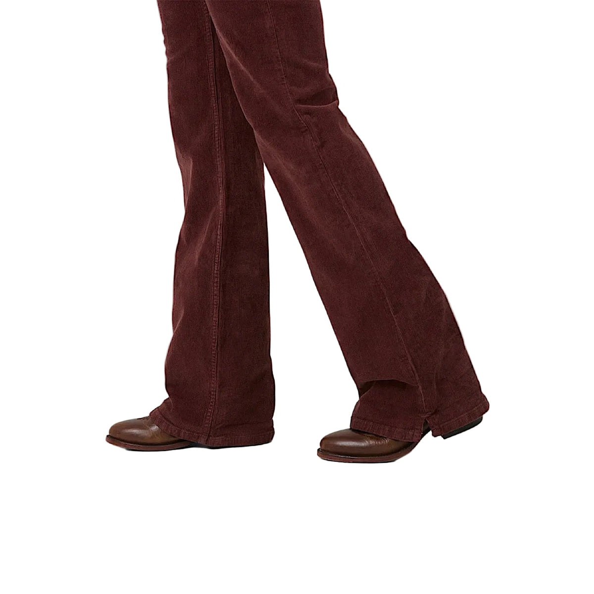 Ringers Western Women’s Betsy Corduroy High Rise Bootleg Jean - Cabernet