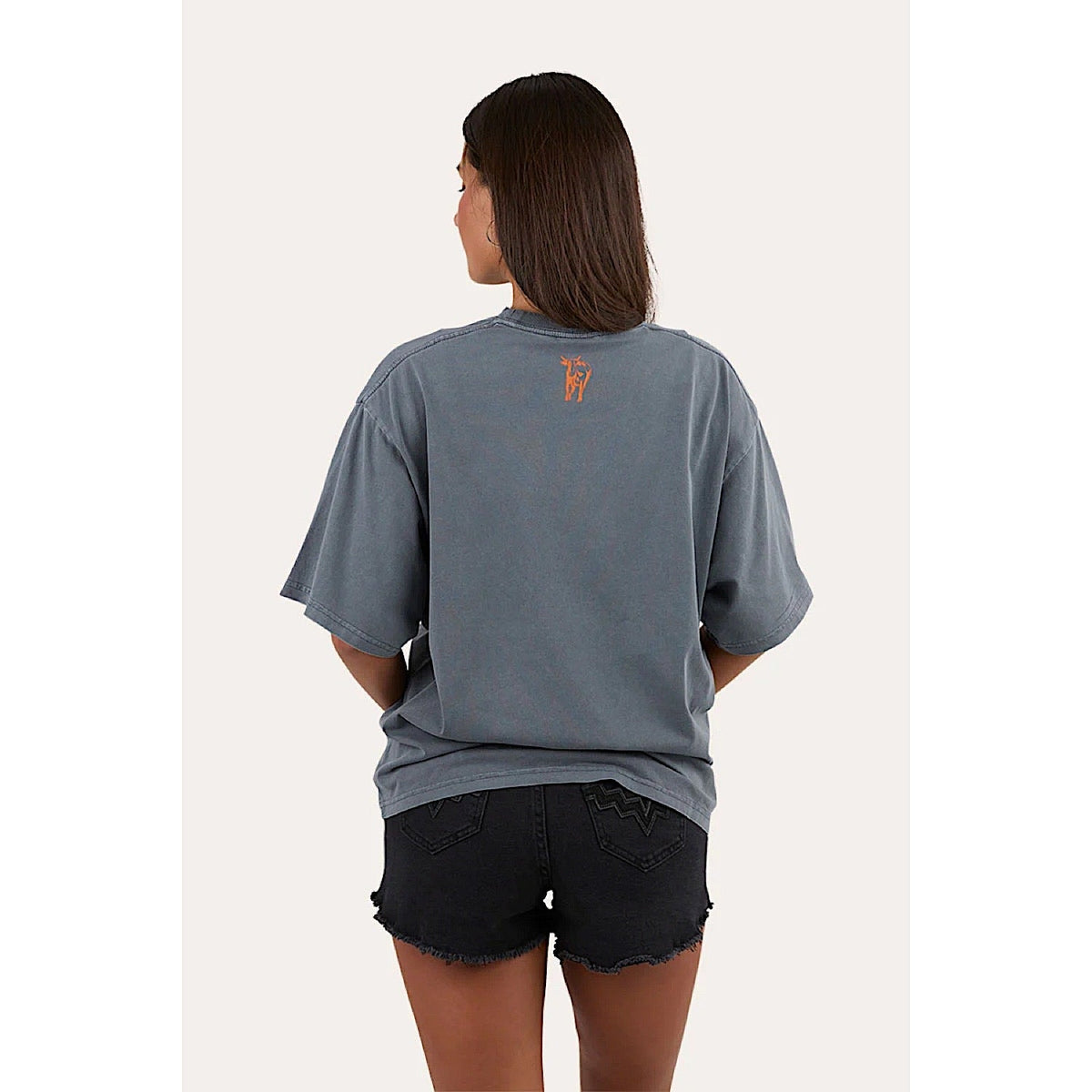 Ringers Western Women’s Born In The West Oversized T-Shirt - Washed Black